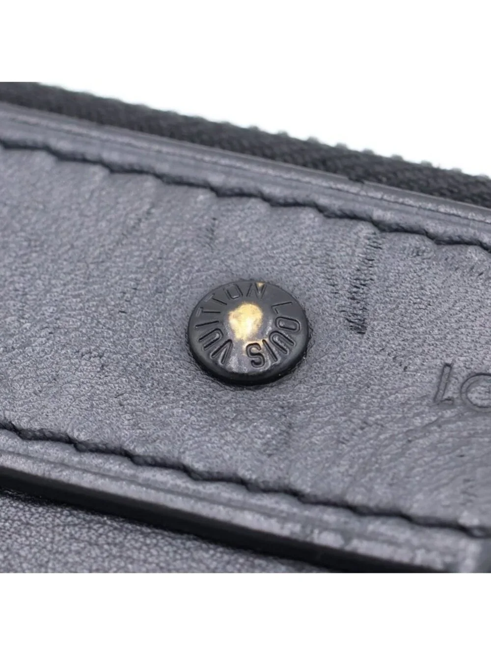 Louis Vuitton Monogram Shadow Discovery Clutch Black